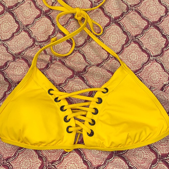 Isabella rose Other - Isabella rose S gold lace up triangle bikini top small